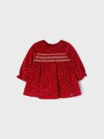 Vitzileos kids Φόρεμα κόκκινο βελουτέ 02808