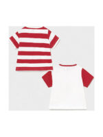 Vitzileos kids Σετ δύο t-shirts κόκκινο-λευκό 21-01075-085