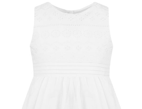 Vitzileos kids φόρεμα αμάνικο λευκό 15-222325-7