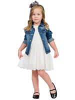 Vitzileos kids φόρεμα αμάνικο λευκό 15-222325-7