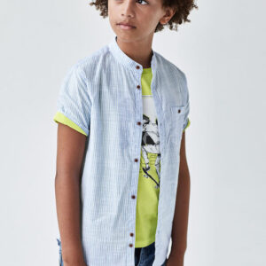Vitzileos kids πουκάμισο κοντομάνικο γαλάζιο 21-06113-052