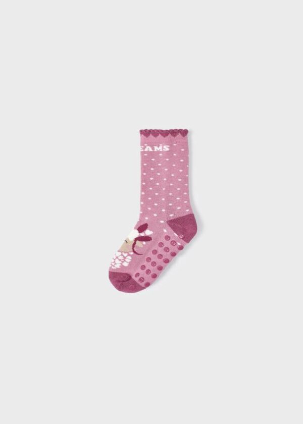 Αντιολισθητικές κάλτσες ροζ 10579