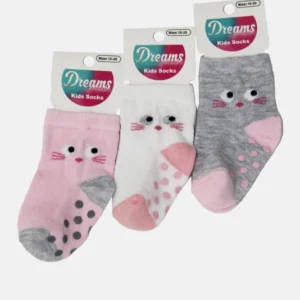 Vitzileos kids αντιολισθητικές κάλτσες άσπρες γάτα 23950143