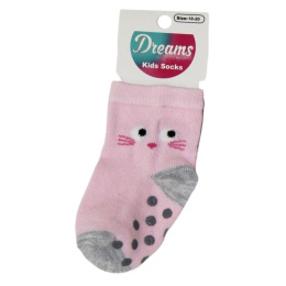 Vitzileos kids αντιολισθητικές κάλτσες ροζ γάτα 23950141