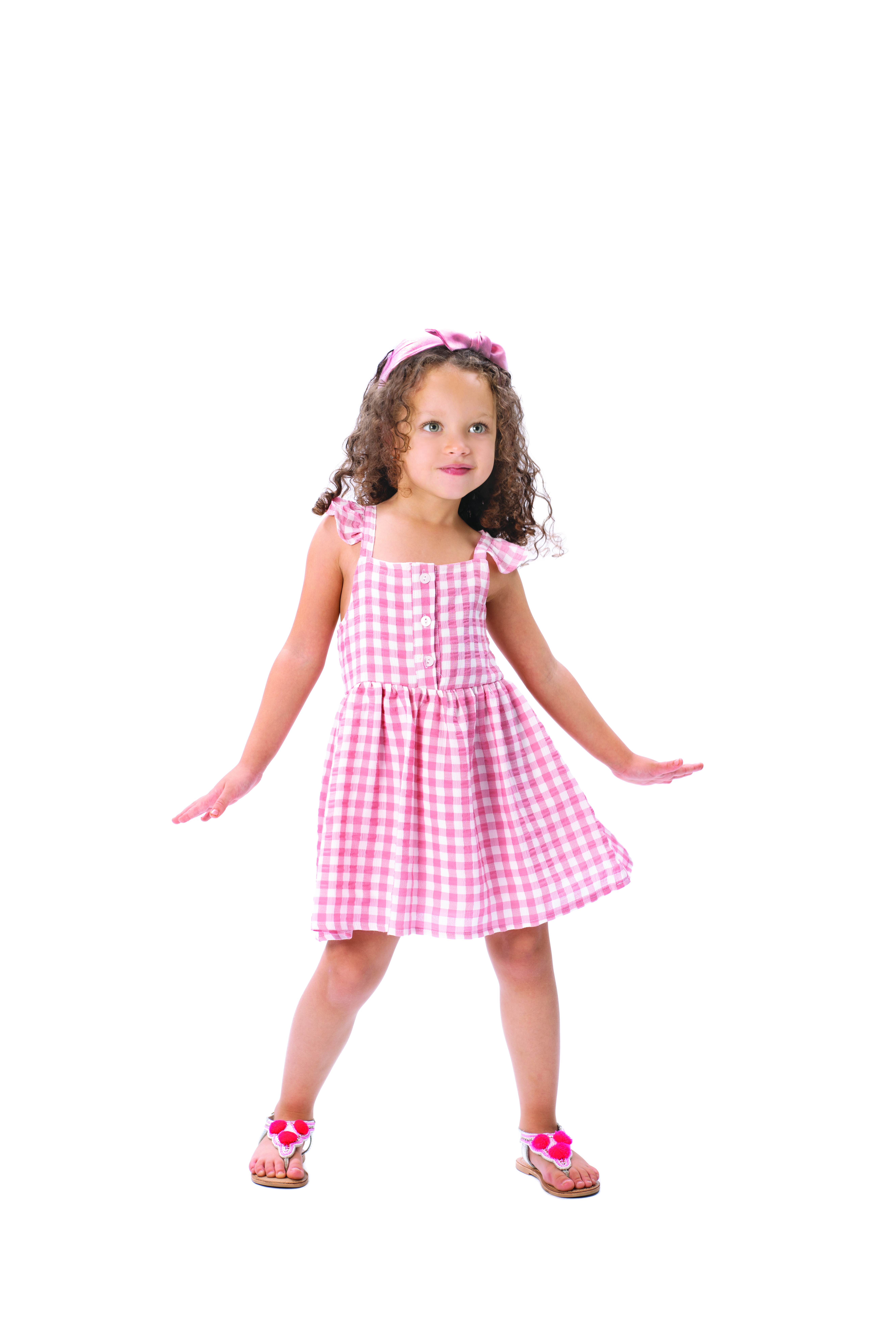 Vitzileos kids Φόρεμα καρό ροζ 15-224302-7