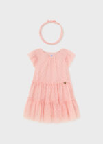 Vitzileos kids Σετ φόρεμα με κορδέλα ροζ 24-01920-035