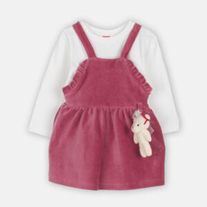 Vitzileos kids Σετ φόρεμα με μπλούζα ροζ 246101